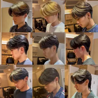 ミディアム メンズ EXCIA所属・メンズ特化 韓国/曲がる縮毛矯正のヘアスタイル