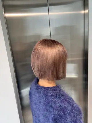 ショート カラー 赤みゼロ/透明感 カラー🌿KANTAのヘアスタイル