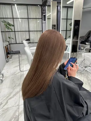 ロング カラー ハイトーンレイヤー 顔まわりSOTAのヘアスタイル