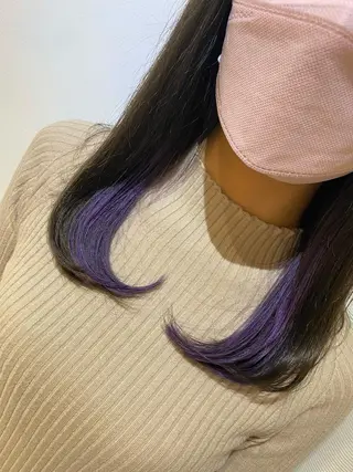 ミディアム カラー ヘアアレンジ IVY villa Suzu.のヘアスタイル