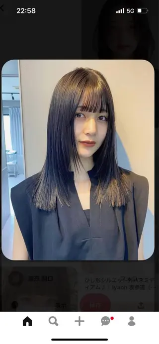 ロング 韓国好き🇰🇷 美容師MIKUのヘアスタイル