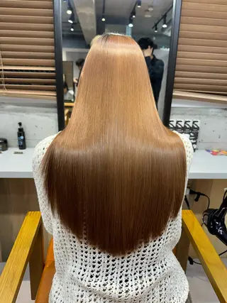 ロング 10月限定モニター 髪質改善美髪矯正のヘアスタイル