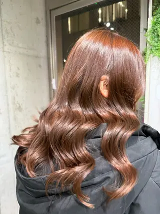 ロング カラー 縮毛矯正/ /関内/あべももこのヘアスタイル