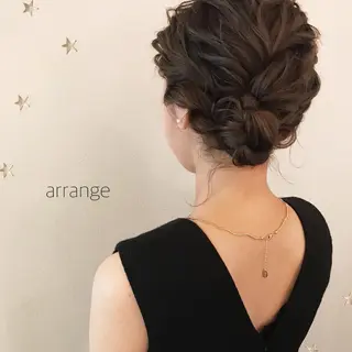 ミディアム ヘアアレンジ 市川 千夏のヘアスタイル