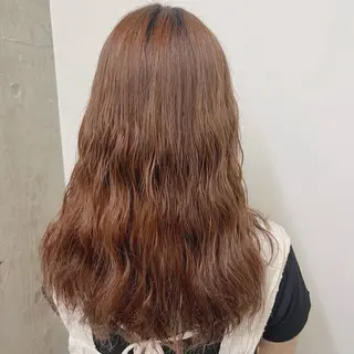 セミロング 土田かほ/本日🈳 透明感カラー🍃のヘアスタイル