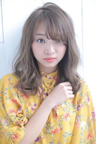 セミロング カラー 【Zina札幌大通】 店長 福間 和也のヘアスタイル