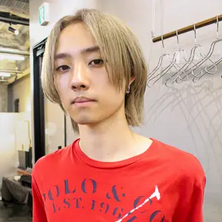 カラー メンズ 藤川迅 曲がる縮毛矯正のヘアスタイル