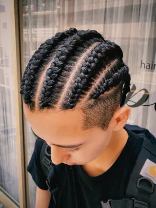 セミロング ヘアアレンジ メンズ RINA/ Jr.スタイリストのヘアスタイル