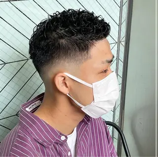 パーマ メンズ 渋谷/フェード/ 國分 翔のヘアスタイル