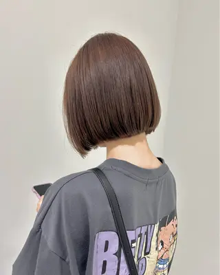 ショート 👔ボブ﹨髪質改善 ストレート🩳ももかのヘアスタイル