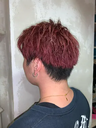 ショート カラー メンズ ✨パーマモデル募集 小林佑輔✨のヘアスタイル