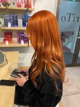 ロング maho/ブリーチ ミルクティー四条大宮のヘアスタイル