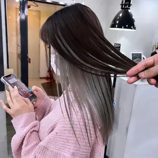 セミロング カラー 🌕PePe　菅 タイシ🌕のヘアスタイル