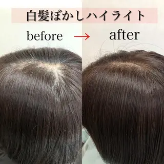 ショート カラー ショート/白髪ぼかし 君和田若菜のヘアスタイル