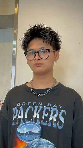 ショート メンズ UMM daichi メンズパーマのヘアスタイル