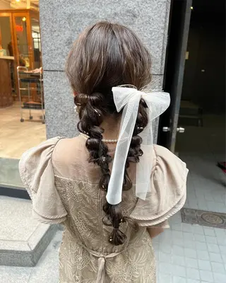 ロング ヘアアレンジ THINK SHOP sakiのヘアスタイル