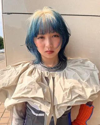ミディアム 湯川 未咲希のヘアスタイル