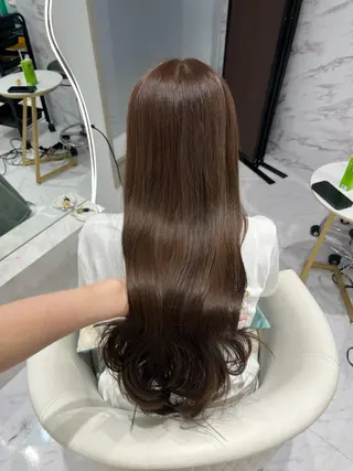 ロング カラー 𝑹𝒊𝒉𝒐🎀 名駅/大人韓国ヘアのヘアスタイル