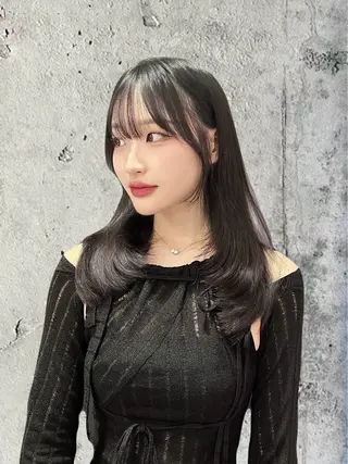 ロング 韓国/縮毛矯正/ カンタのヘアスタイル