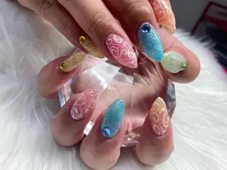 ミディアム ネイル nail yukkoのネイルデザイン