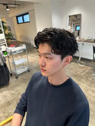 ショート パーマ メンズ 【メンズ職人】 ✂️佐藤友のヘアスタイル
