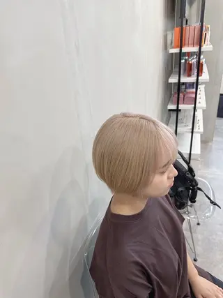 ショート カラー 髪質改善透明感カラー /SHOGO☀️のヘアスタイル