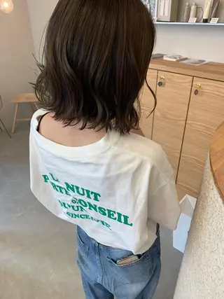 ミディアム chihale 富樫莉香のヘアスタイル