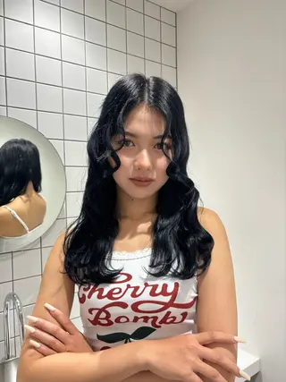 ロング カラー MANA/上野/ カラーモデル🖤✨のヘアスタイル