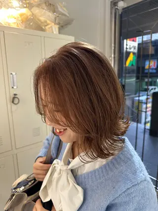 カラー 本町/新町/心斎橋 透明感カラーSANCのヘアスタイル