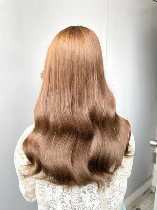 カラー 透明感ベージュ🤎 ナチュラルレイヤーのヘアスタイル