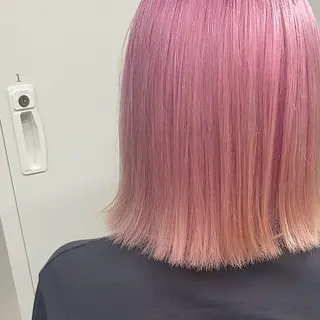 ミディアム カラー ヘアアレンジ 🌟🍒ハイトーン 韓国ヘア/ユウミのヘアスタイル