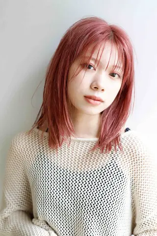 ミディアム カラー LOOP hairのヘアスタイル