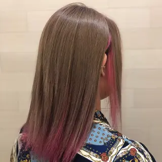 カラー ロング 無料モデル募集中🫧 田村 羽夏のヘアスタイル