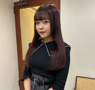 セミロング カラー 透明感カラー ☆akoのヘアスタイル