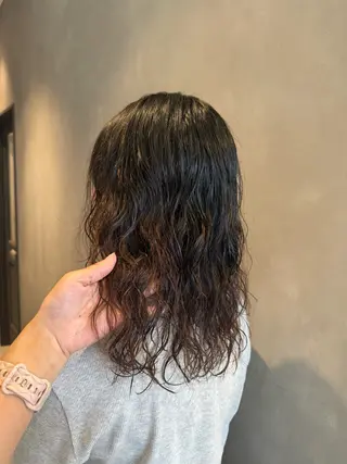 セミロング パーマ 似合わせカット/ レディース特化/佑月のヘアスタイル