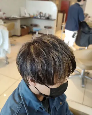 ショート カラー メンズ 清水 怜子のヘアスタイル