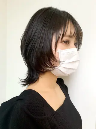 ミディアム カラー 韓国ヘア /男女☘️ 細江 美紅のヘアスタイル