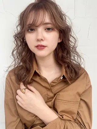 セミロング カラー ヘアアレンジ yoda karenのヘアスタイル