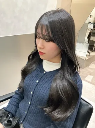 ロング カラー 💖ブリーチなし透明 感💖ASAHIのヘアスタイル