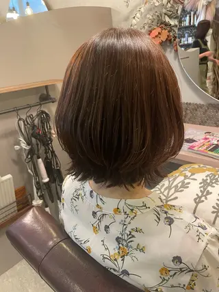 ミディアム hair make echo滿木あい花のヘアスタイル
