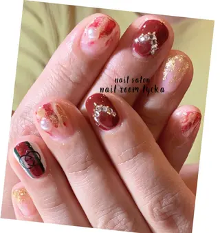 ネイル ﾈｲﾙﾙｰﾑﾘｯｶ 𝐦𝐚𝐲𝐮のネイルデザイン