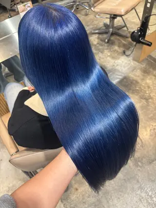 ロング カラー つやつやブラウンカラ ーあすかのヘアスタイル