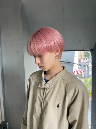 カラー ミルクティーベージュ ブリーチ🖤サヤカのヘアスタイル