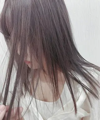 セミロング カラー レイヤーカットモデル 募集/藤原一真のヘアスタイル