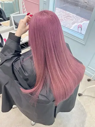 ロング カラー ヘアアレンジ 💕ブリーチ/ヘアメ 🎀YUUKAのヘアスタイル