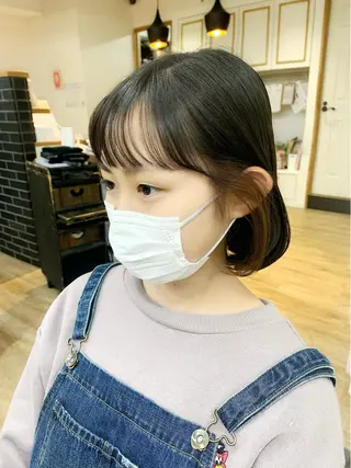 セミロング カラー パーマ ヘアアレンジ メンズ キッズ ネイル マツエク・マツパ レイヤーカット 🌿透け感カラーのヘアスタイル