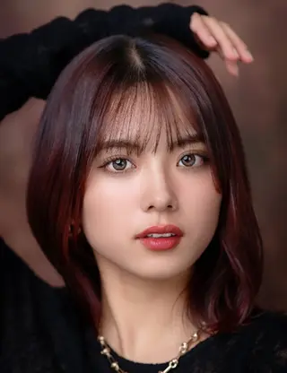 ミディアム カラー パーマ 松尾 泰伸のヘアスタイル