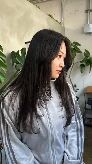 ロング カンノ シュンのヘアスタイル