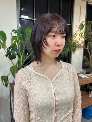 ミディアム SUNSUNSUN 斎藤天海のヘアスタイル