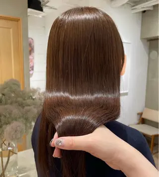 ロング オリーブ🎶アッシュ グレージュちひろ🧸のヘアスタイル